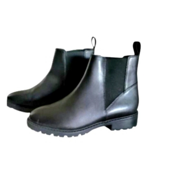 Steve Madden Leather Lorali Black Chelsea Ankle Boot Equestria Barn Shoe Women 7 - Picture 2 of 8